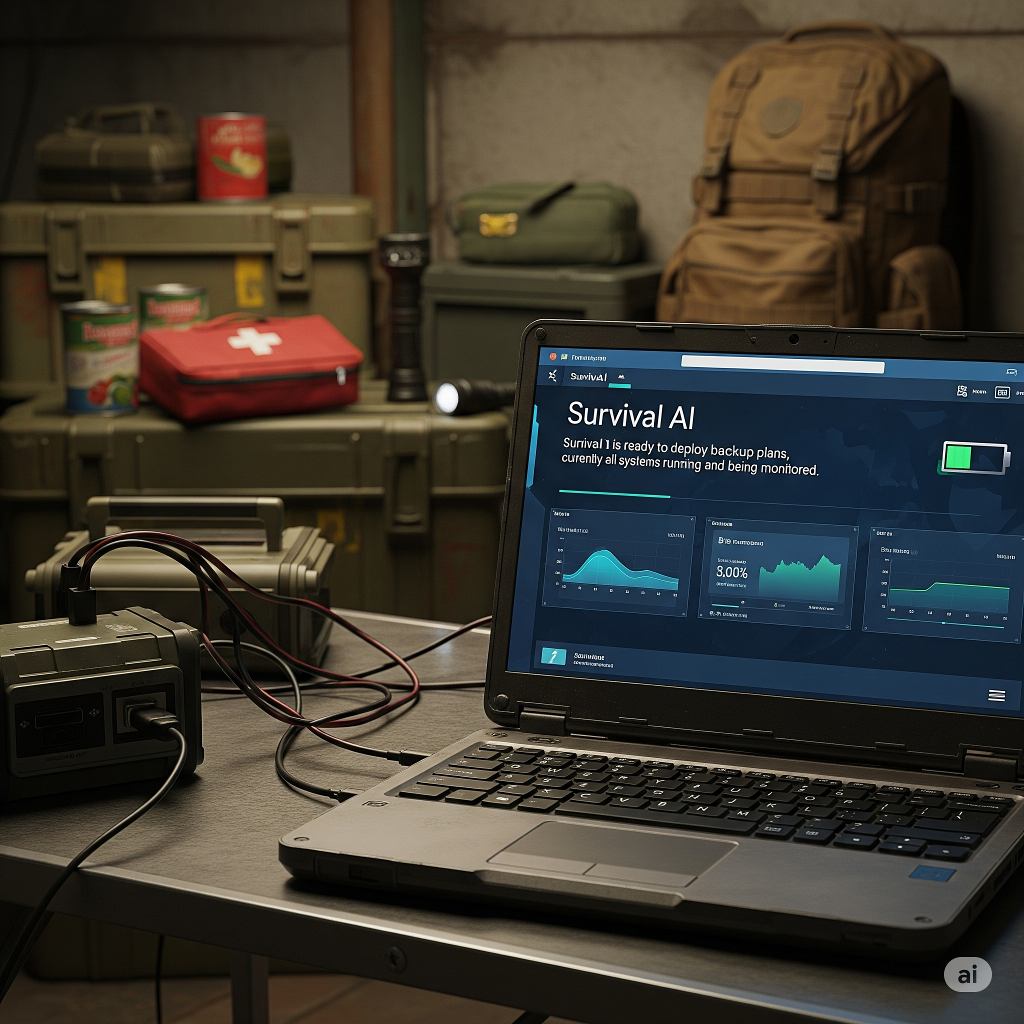 Installing local AI on a survival laptop